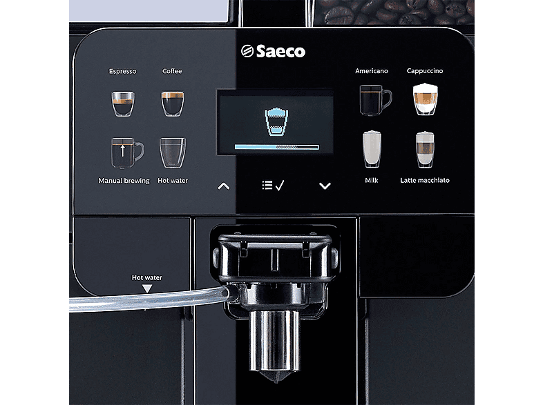 Máquina espresso - Saeco New Royal OTC, 1400 W, 2 tazas, Negro