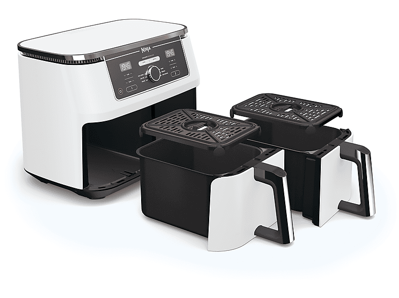 Freidora de aire - Ninja AF400EUWH, 2470 W, 4,75 l, Blanco