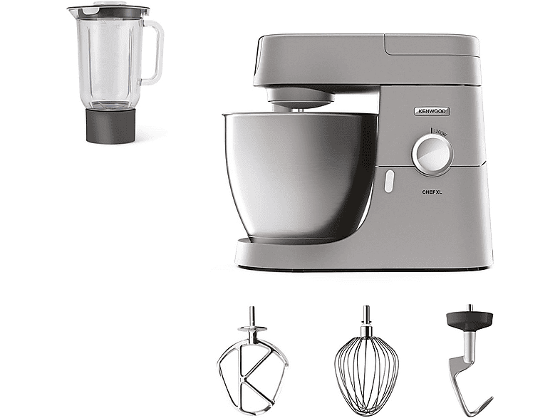 Robot amasador - Kenwood KVL4110S, 1200 W, 6,7 l, Plata