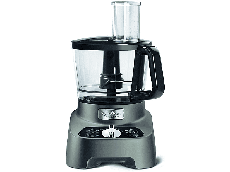 Robot de cocina - Moulinex FP825E10, 1000 W, 3 l, Negro, Gris