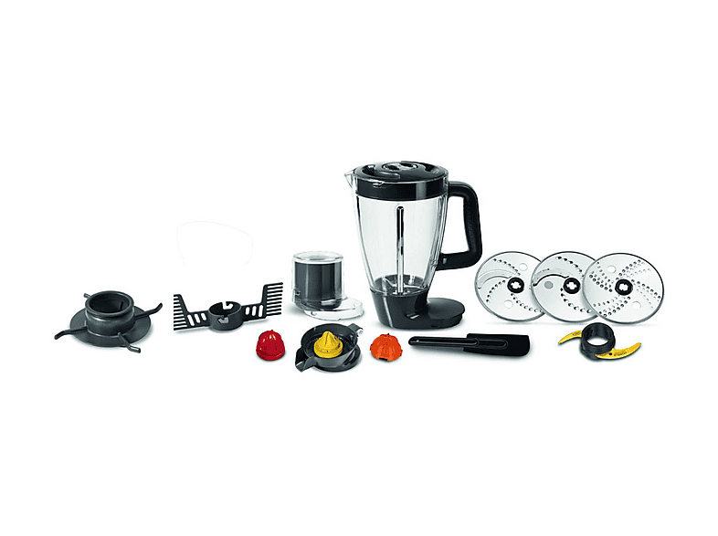 Robot de cocina - Moulinex FP825E10, 1000 W, 3 l, Negro, Gris