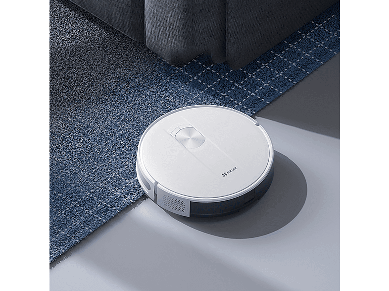Robot aspirador - EZVIZ 314100022, 30 W, Potencia de succión 2,7 kPa, Depósito 550 ml, Autonomía 190 min, Negro