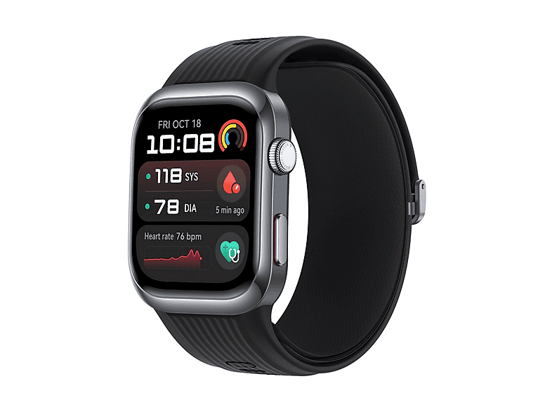 Smartwatch - Huawei WATCH D2 BLACK, 26.5 mm, Aluminio, Negro