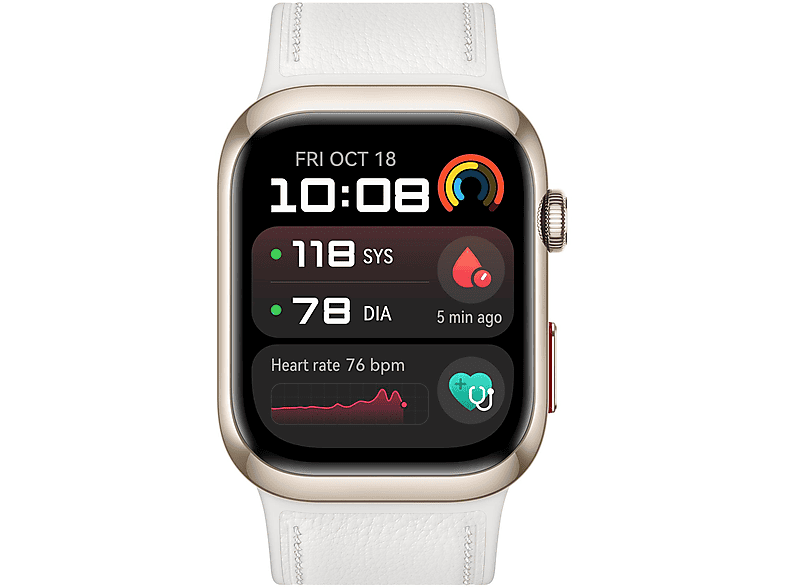 Smartwatch - Huawei WATCH D2 WHITE, 26.5 mm, Aluminio, Blanco
