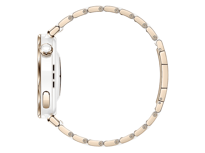 Smartwatch - Huawei GT5 PRO 42MM CERAMIC TITANIUM, 130–190 mm, Titanio y cerámica, Blanco
