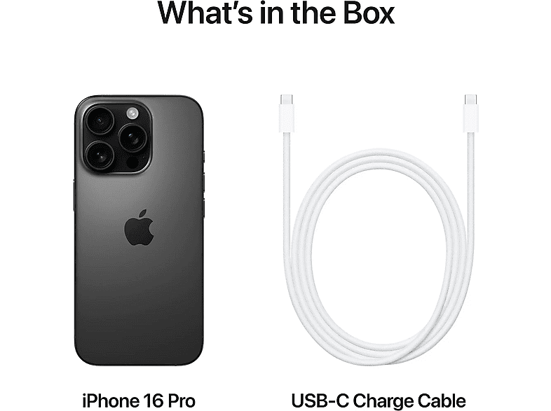 Smartphone - Apple iPhone 16 Pro, Black, Móvil iOS, 256 GB, 8 GB RAM, 6,3 " Super Retina XDR, Ceramic Shield, 120 Hz, Recubrimiento oleofóbico
