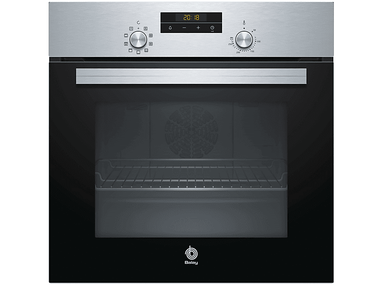 Horno - Balay 3HB2031X0, 66L, Multifunción, Grill, Hidrolítico, Inox