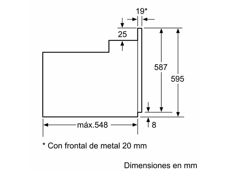 Horno - Balay 3HB2031X0, 66L, Multifunción, Grill, Hidrolítico, Inox
