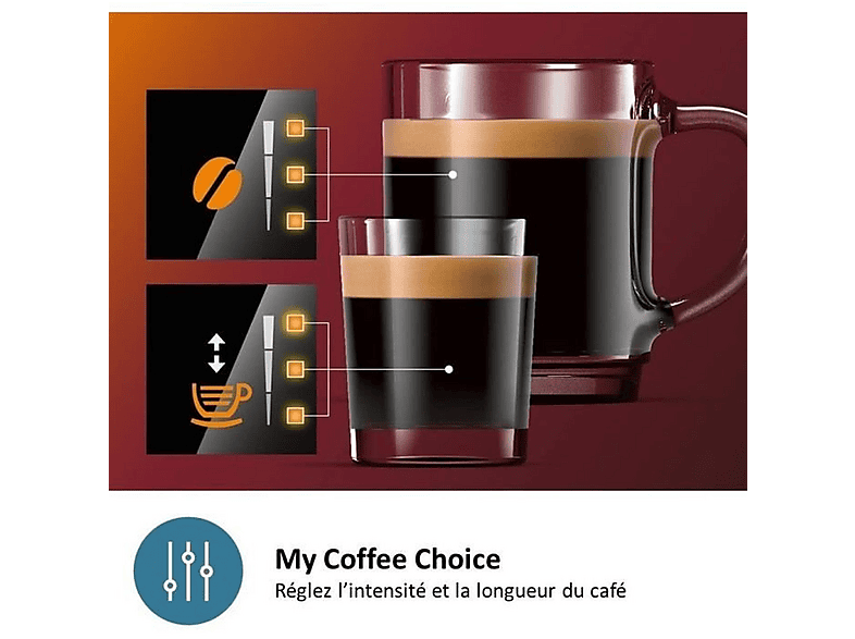 Máquina espresso - Philips 2200 series EP2225/10, 15 bar, 1500 W, 2 tazas, Gris
