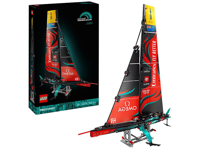 Juego de construcción - LEGO Technic Velero Emirates Team New Zealand AC75 - 42174, edad recomendada: 18 año(s), 962 piezas