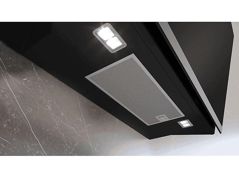 Campana decorativa - Siemens LC81KAN60, 3 velocidades, 432 m³/h, 790 mm, Negro, Acero inoxidable