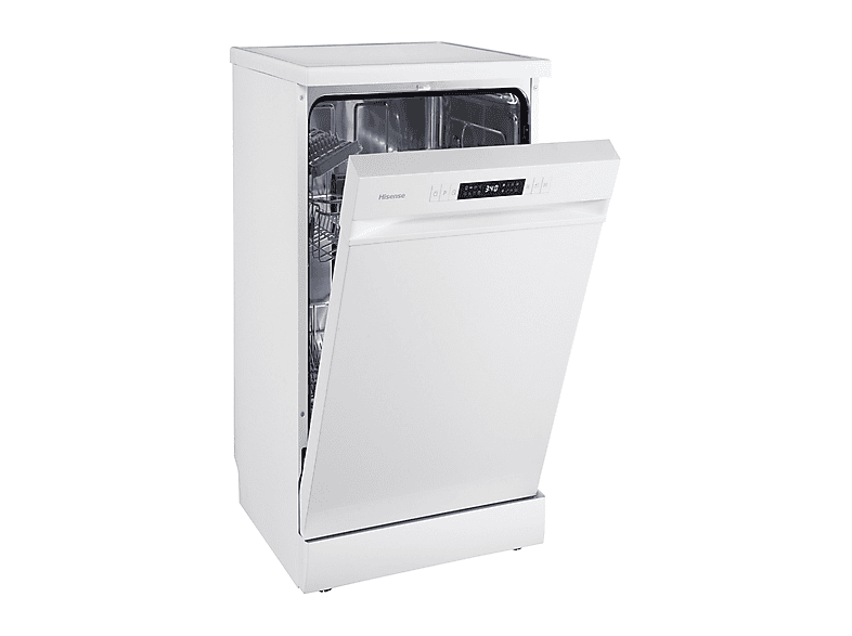 Lavavajillas libre instalación 45 cm - Hisense HS522E10W, 9 servicios, 6 programas, 448 mm, Blanco