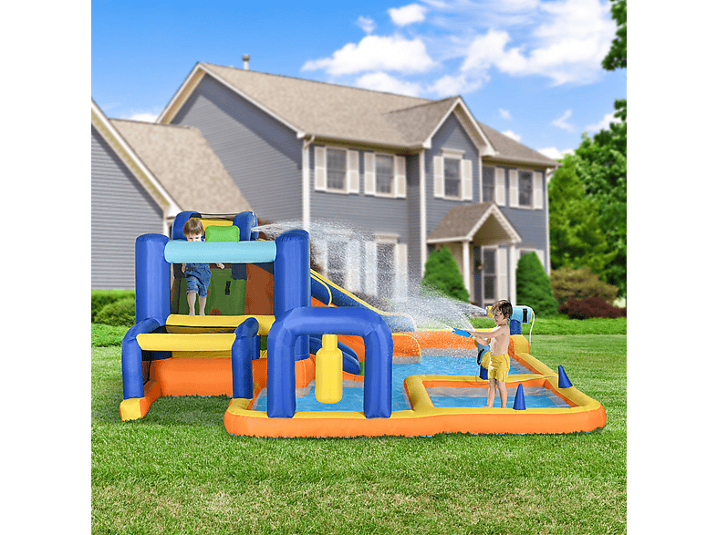 Castillo hinchable infantil - Outsunny 346-010V90MX, a partir de 5 año(s), Multicolor