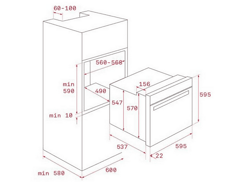 Horno - Teka HBE 615 ME, Multifunción, Limpieza por agua, 70 l, Polivalente, 60 cm, Inox