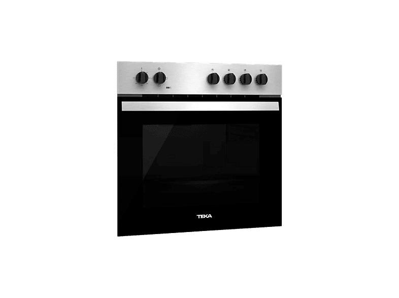 Horno - Teka HBE 435 ME, Convencional, 72 l, 60 cm, Puerta dos cristales, Inox y negro