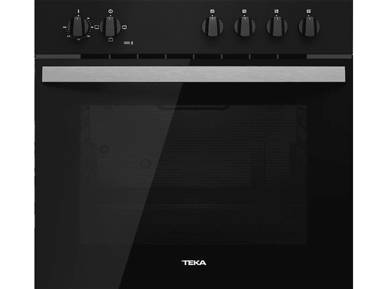Horno - Teka HBE 490 ME, Convencional, 72 l, 60 cm, Puerta dos cristales, Negro