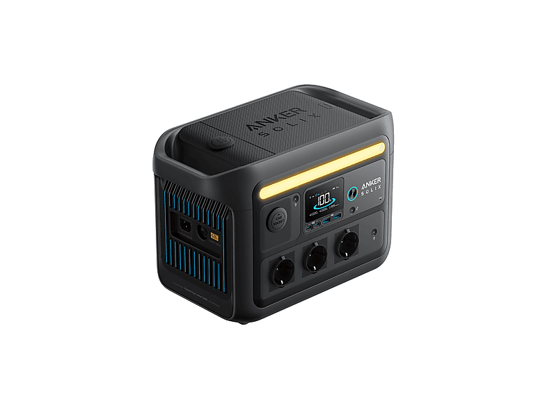 Estación de energía portátil - Anker C800X, 768Wh, 1200W, con luz de camping