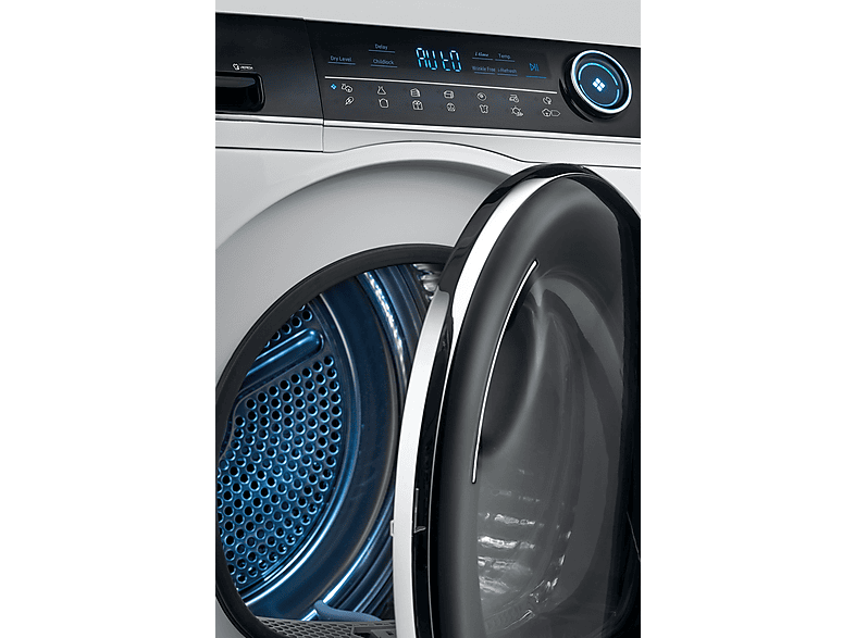 Secadora bomba de calor - Haier 31102746, Eléctrico, 9 kg, 14 programas, Blanco