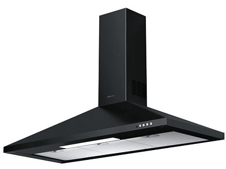 Campana decorativa - Mepamsa 3200710377, 3 velocidades, 620 m³/h, 900 mm, Negro