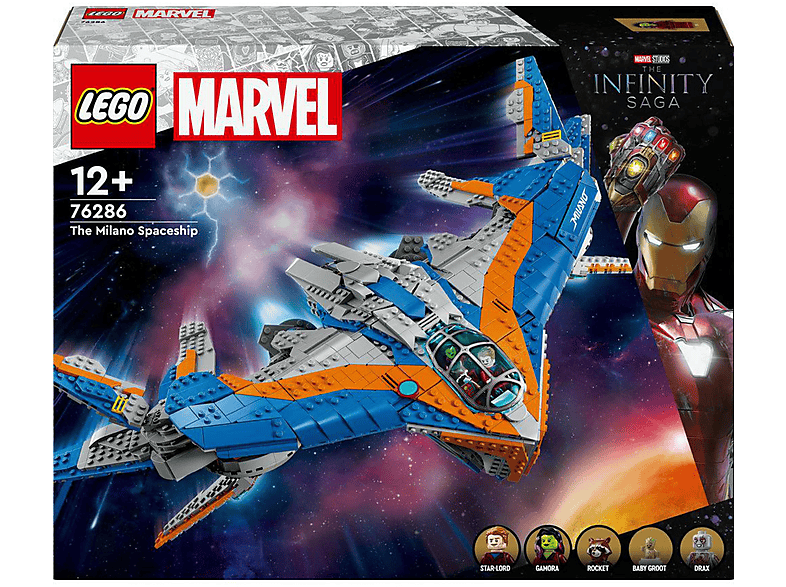Juego de construcción - LEGO LEGO® Marvel Guardianes de la Galaxia: La Milano Nave espacial construible con 4 minifiguras 76286, 2090 piezas