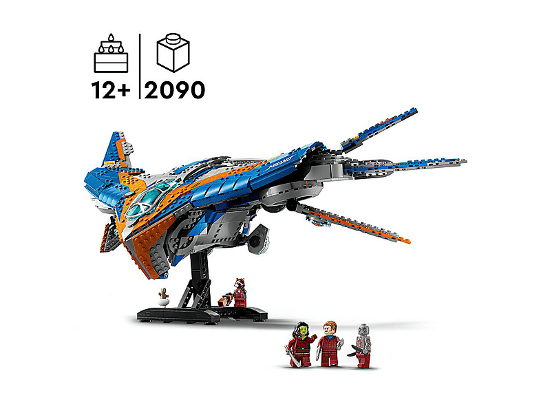 Juego de construcción - LEGO LEGO® Marvel Guardianes de la Galaxia: La Milano Nave espacial construible con 4 minifiguras 76286, 2090 piezas