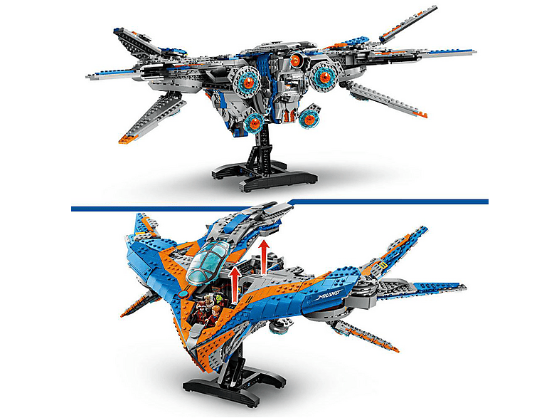 Juego de construcción - LEGO LEGO® Marvel Guardianes de la Galaxia: La Milano Nave espacial construible con 4 minifiguras 76286, 2090 piezas
