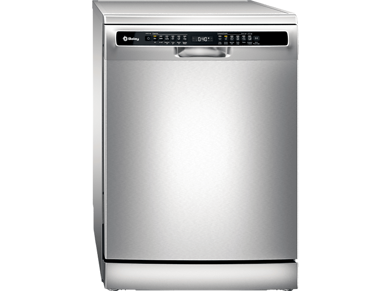 Lavavajillas libre instalación 60 cm - Balay 3VS6361IP, 14 servicios, 6 programas, 600 mm, Acero antihuellas