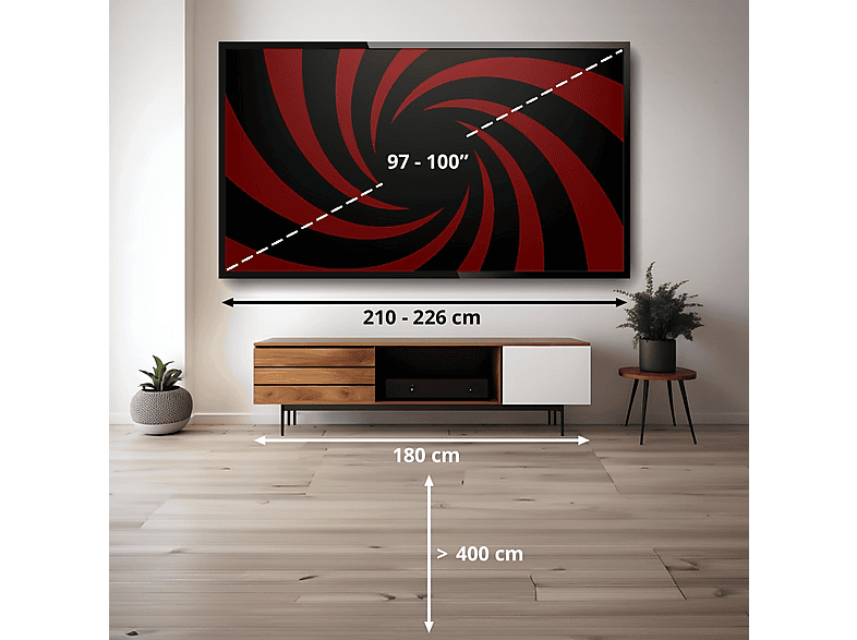 TV QLED 100" - Xiaomi 100P. MAX /QLED/120HZ, QLED 4K, Quad Core Cortex-A73, Smart TV, DVB-T2 (H.265), Gris oscuro