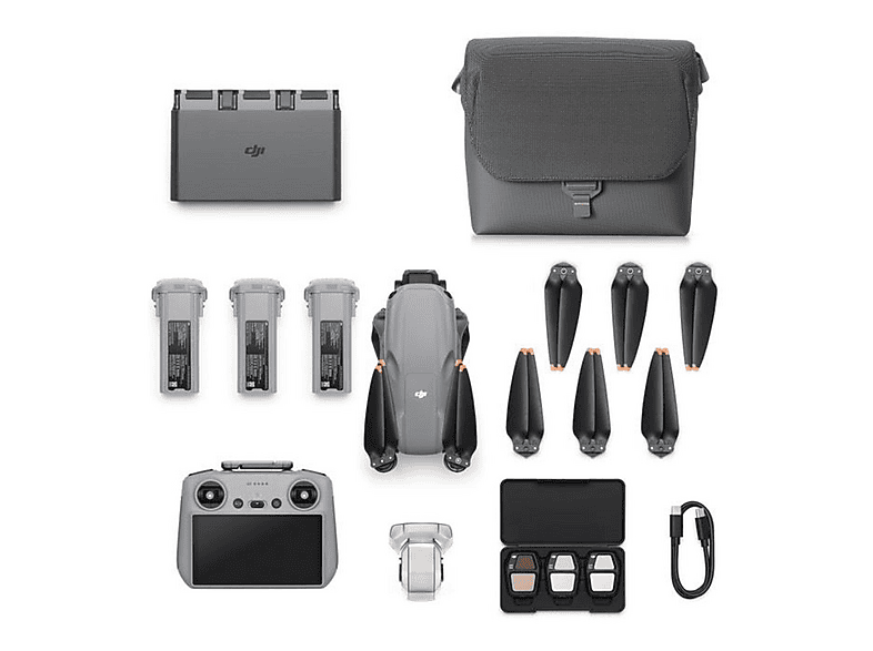 Drone - DJI DJI Air 3S Fly More Combo (DJI RC 2), 50 megapixel, 45 min, Gris