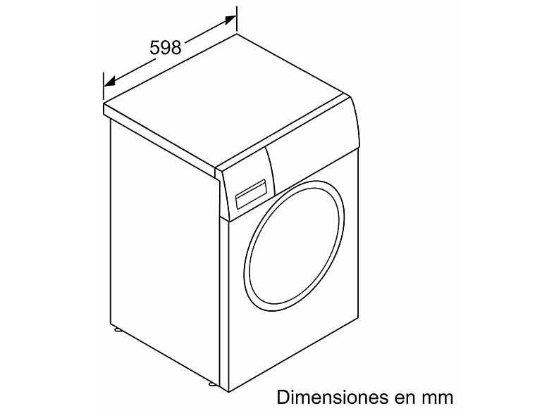 Lavadora carga frontal - Balay 3TS273BA, 7 kg, 1200 rpm, 8 programas, Blanco