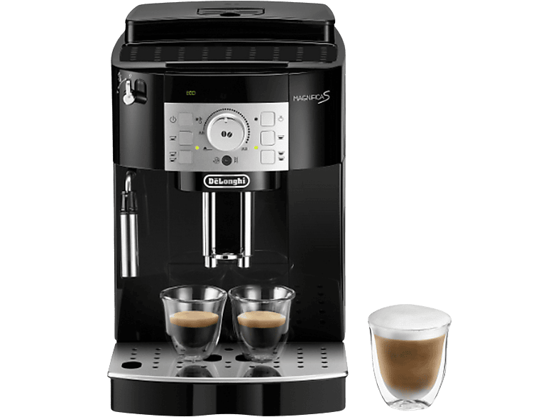 Cafetera superautomática - De Longhi, De'Longhi Magnifica S ECAM22.113.B, 1450 W, 15 bar, Molinillo integrado, Sistema Thermoblock, Vaporizador, Negro