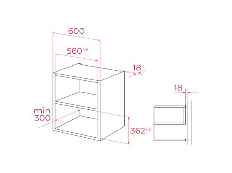 Microondas - Teka MLEG 820 FI FULL BLACK, 1 kW, 5 potencia, 20 l