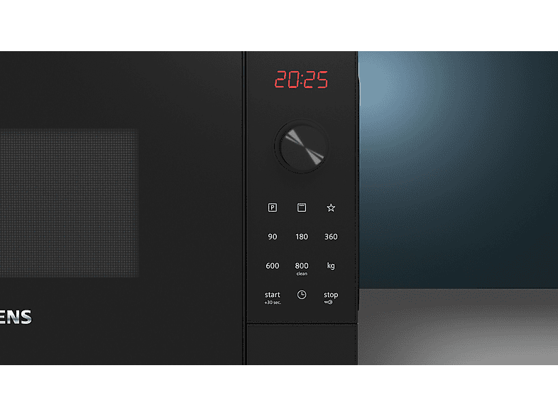 Microondas - Siemens FE023LMB2, 800 W, 5 potencia, 20 l, Negro