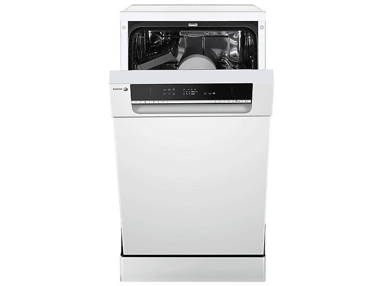 Lavavajillas libre instalación 45 cm - Fagor 4LVF-421, 10 servicios, 6 programas, 44,8 cm, Blanco