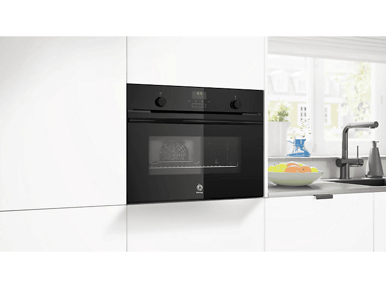 Horno compacto - Balay 3CB5159N3, Integrable, 47 l, 59,4 cm, Cristal Negro