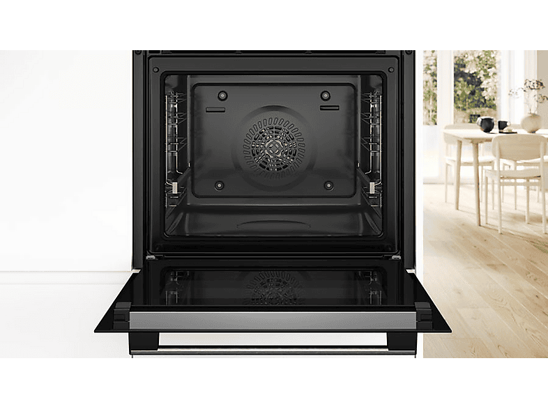 Horno multifunción - Bosch HBG579ES3, Integrable, Pirolítico, 71 l, 66 mm, Grey