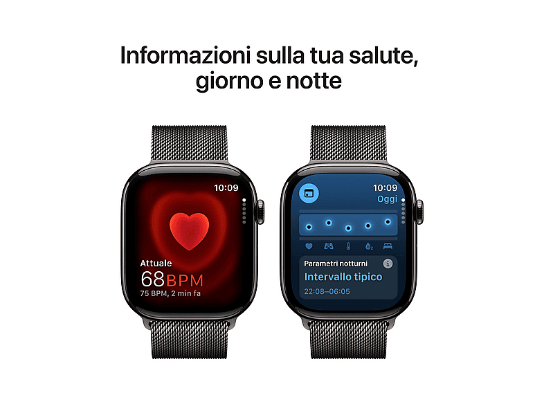 Apple Watch - Apple APPLE WATCH S10 46 SL TI SL ML SM CEL-YPT, 140 a 245 mm, Titanio, Pizarra