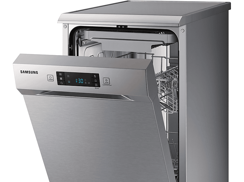 Lavavajillas - Samsung DW50R4070FS/EC, 10 Servicios, 6 programas, 44.9 cm, Sistema AutoOpen, Configuración Flexible, Inox