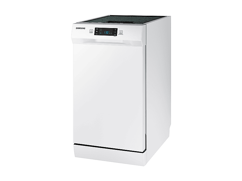 Lavavajillas - Samsung DW50R4070FW/EC, 10 servicios, 6 programas, 44.9 cm, Sistema AutoOpen, Configuración Flexible, Blanco