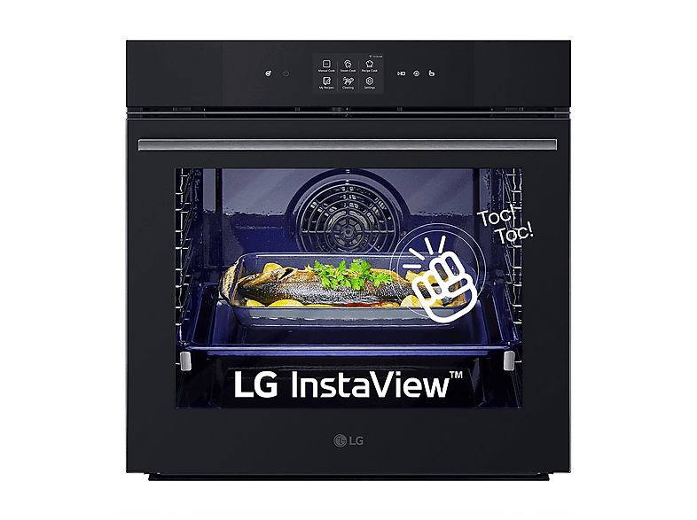 Horno a vapor - LG WSED7667M, Integrable, 76 l, 59,2 cm, Cristal negro mate