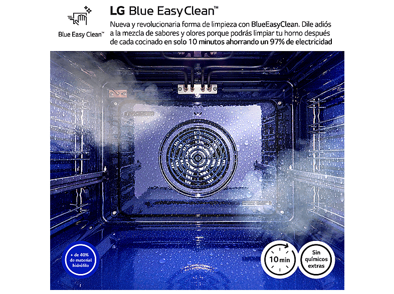 Horno a vapor - LG WSED7667M, Integrable, 76 l, 59,2 cm, Cristal negro mate