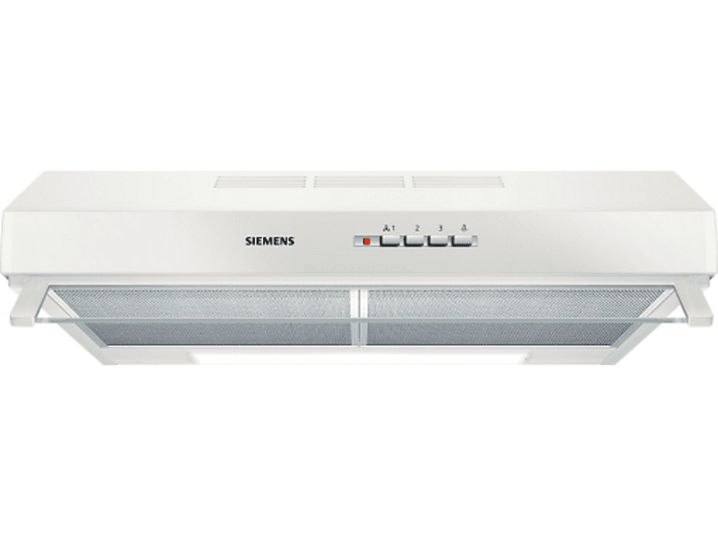 Campana convencional - Siemens LU63LCC20, 3 velocidades, 350 m³/h, 600 mm, Blanco