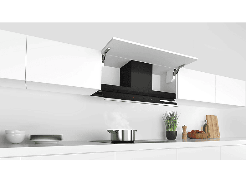 Campana decorativa - Bosch DBB97AM60, 3 velocidades, 460 m³/h, 897 mm, Negro