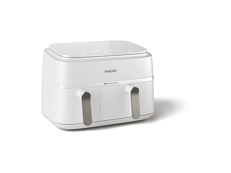Freidora de aire - Philips 3000 series NA353/10, 2750 W, 9 l, Champán, Blanco