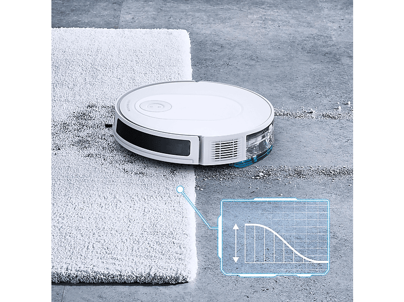 Robot aspirador - Rowenta X-Plorer Serie 70+ RR8497, 240 V, Potencia de succión 2,3 kPa, Depósito 0,35 l, Autonomía 120 min, Blanco