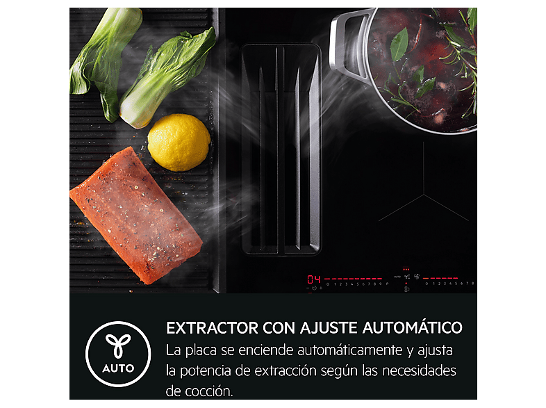 Placa de inducción - AEG Serie 6000 Flex XT TCH74B01FB, 4 zona(s) zonas, 710 mm