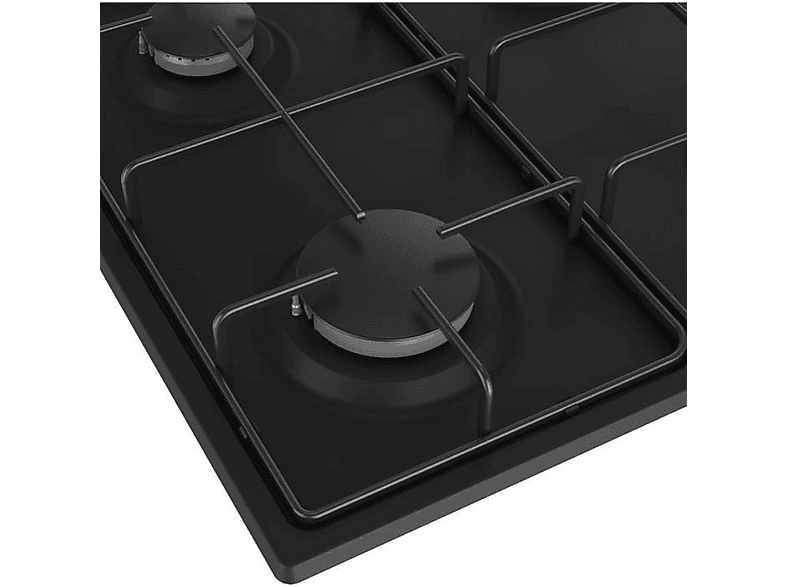 Placa de gas - Beko HIGG 64123 SB, 4 zone(s) zonas, 61 cm, Negro