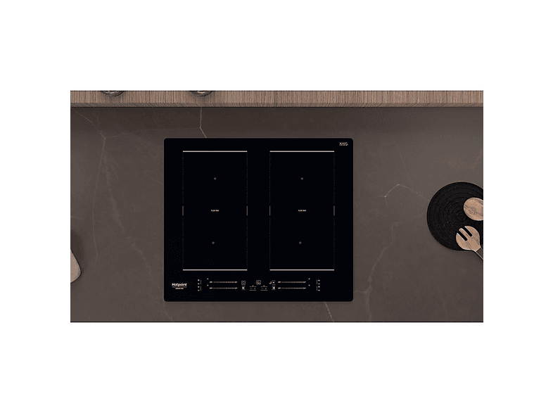 Placa de inducción - Hotpoint HS 5160C NE, 4 zone(s) zonas, 590 mm, Negro