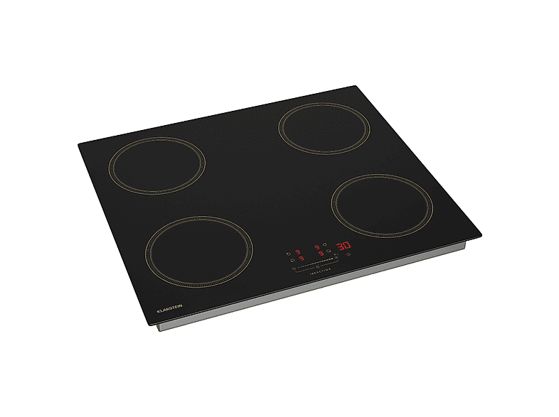 Placa de inducción - Klarstein Victoria 60, 4 zonas, 59 cm, Negro