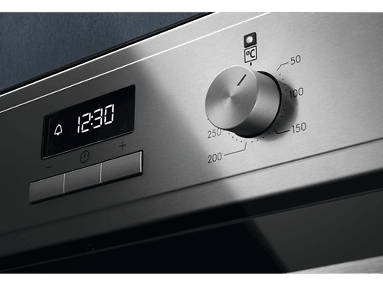 Horno - Electrolux EOF3H54X, Multifunción, Esmalte fácil limpieza, 72 l, Función Grill, 60 cm, Inox
